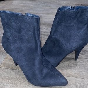 Carlos Santana  Navy Blue Ankle Boots